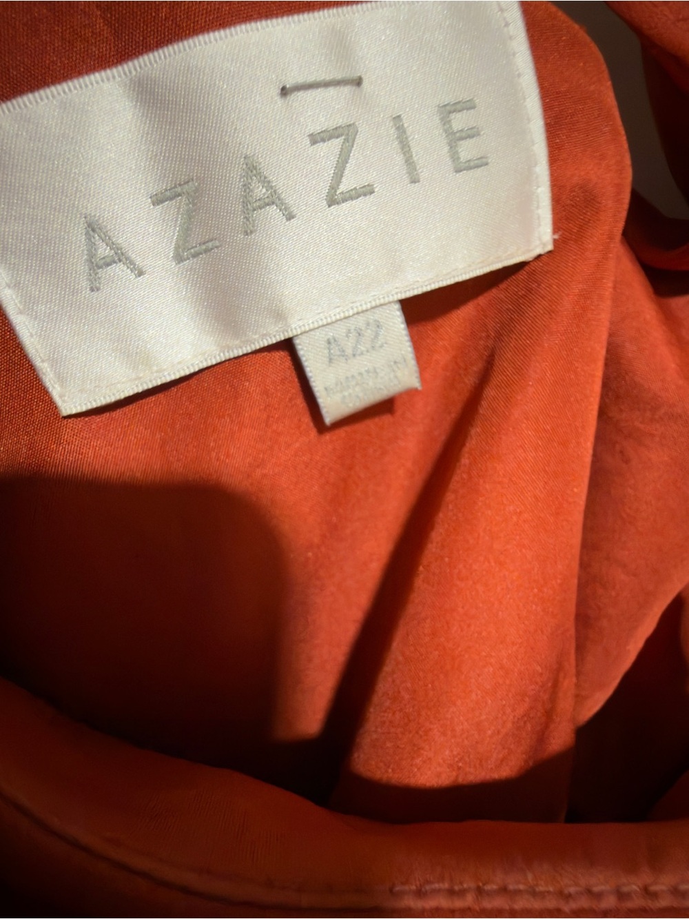 Azazie Rust Orange Chiffon Halter Maxi Dress Women’s A20 Formal Gown - Picture 5 of 6